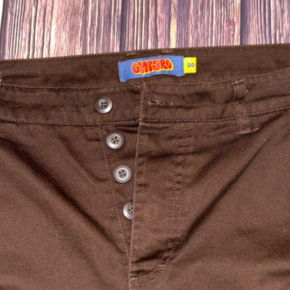 EMPYRE Mens Brown Cargo Relaxed Fit Pants - Picture 5 of 7